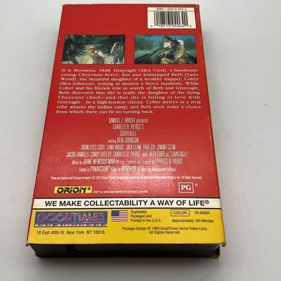 Grayeagle (1977) VHS - Ben Johnson - Native American Indian Western - Picture 2 of 3